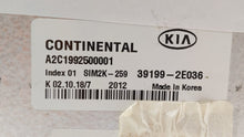 2019 Kia Forte PCM Engine Control Computer ECU ECM PCU OEM P/N:39199-2E036 Fits OEM Used Auto Parts - Oemusedautoparts1.com 