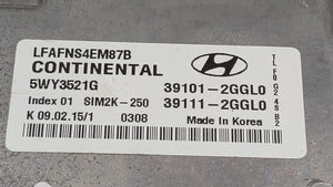 2015-2017 Hyundai Sonata PCM Engine Control Computer ECU ECM PCU OEM P/N:39101-2GGL0 39111-2GGL0 Fits Fits 2015 2016 2017 OEM Used Auto Parts - Oemusedautoparts1.com 