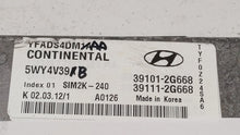 2011-2014 Hyundai Sonata PCM Engine Control Computer ECU ECM PCU OEM P/N:39111-2G669 39101-2G667 Fits Fits 2011 2012 2013 2014 OEM Used Auto Parts - Oemusedautoparts1.com 