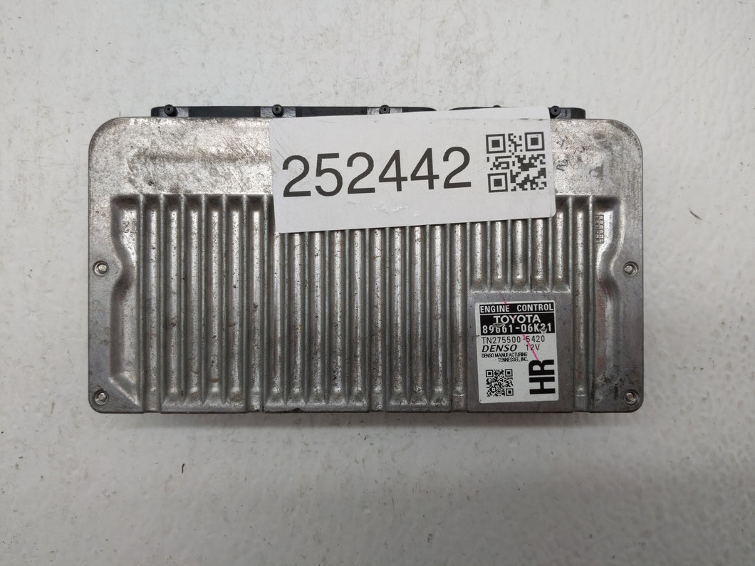 2012-2014 Toyota Camry PCM Engine Control Computer ECU ECM PCU OEM P/N:89661-06K21 89661-06K22 Fits Fits 2012 2013 2014 OEM Used Auto Parts - Oemusedautoparts1.com 