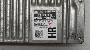 2012-2014 Toyota Camry PCM Engine Control Computer ECU ECM PCU OEM P/N:89661-06K21 89661-06K22 Fits Fits 2012 2013 2014 OEM Used Auto Parts - Oemusedautoparts1.com 