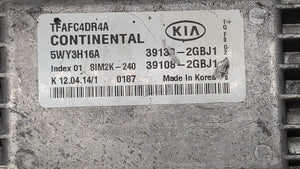 2015 Kia Optima PCM Engine Control Computer ECU ECM PCU OEM P/N:39108-2GBJ1 39138-2GBJ1 Fits OEM Used Auto Parts - Oemusedautoparts1.com 