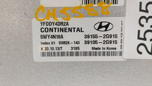 2011-2015 Hyundai Sonata PCM Engine Control Computer ECU ECM PCU OEM P/N:39155-2G916 39105-2G916 Fits OEM Used Auto Parts - Oemusedautoparts1.com 