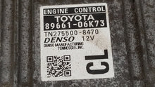 2012-2014 Toyota Camry PCM Engine Control Computer ECU ECM PCU OEM P/N:89661-06K70 89661-06K73 Fits Fits 2012 2013 2014 OEM Used Auto Parts