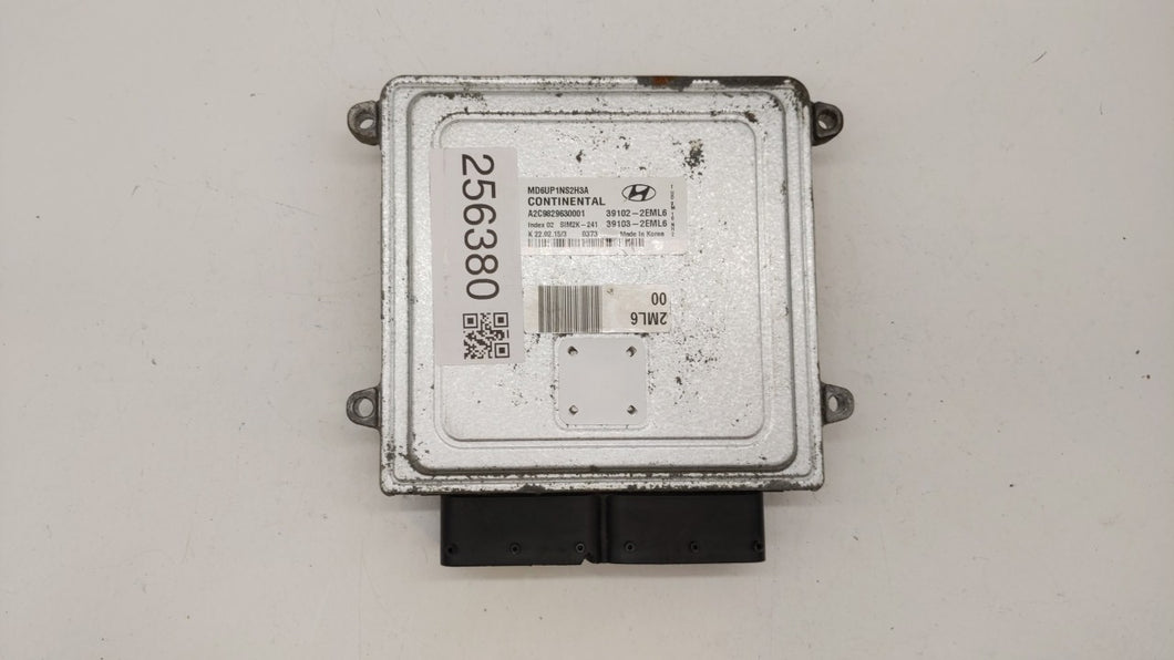 2014-2016 Hyundai Elantra PCM Engine Control Computer ECU ECM PCU OEM P/N:39102-2EML6 39103-2EML6 Fits Fits 2014 2015 2016 OEM Used Auto Parts - Oemusedautoparts1.com 