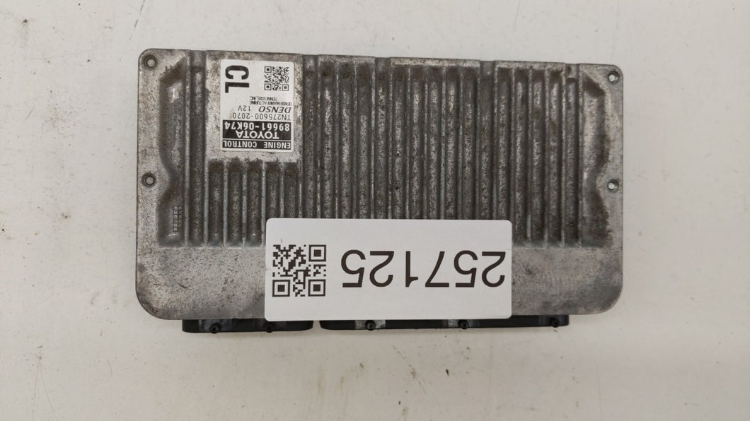 2012-2014 Toyota Camry PCM Engine Control Computer ECU ECM PCU OEM P/N:89661-06K70 89661-06K73 Fits Fits 2012 2013 2014 OEM Used Auto Parts - Oemusedautoparts1.com 