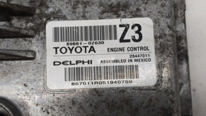 2015 Toyota Corolla PCM Engine Control Computer ECU ECM PCU OEM P/N:89661-0Z630 89661-0Z631 Fits OEM Used Auto Parts