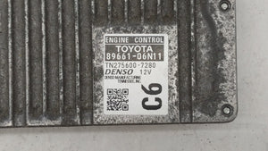 2016-2017 Toyota Camry PCM Engine Control Computer ECU ECM PCU OEM P/N:89661-06N12 89661-06N11 Fits Fits 2016 2017 OEM Used Auto Parts - Oemusedautoparts1.com 