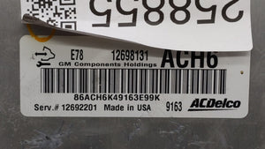 2017-2019 Buick Encore PCM Engine Control Computer ECU ECM PCU OEM P/N:12685776 12668986, 12692201 Fits Fits 2017 2018 2019 OEM Used Auto Parts - Oemusedautoparts1.com 