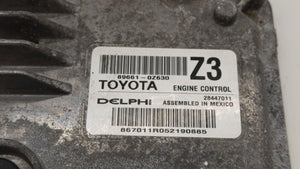 2015 Toyota Corolla PCM Engine Control Computer ECU ECM PCU OEM P/N:89661-0Z630 89661-0Z631 Fits OEM Used Auto Parts - Oemusedautoparts1.com 