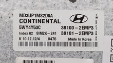 2011-2013 Hyundai Elantra PCM Engine Control Computer ECU ECM PCU OEM P/N:39103-2EMB2 39102-2EMB2 Fits Fits 2011 2012 2013 OEM Used Auto Parts - Oemusedautoparts1.com 