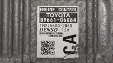 2012-2014 Toyota Camry PCM Engine Control Computer ECU ECM PCU OEM P/N:89661-06K63 89661-06K84 Fits Fits 2012 2013 2014 OEM Used Auto Parts - Oemusedautoparts1.com