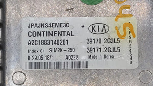 2019 Kia Optima PCM Engine Control Computer ECU ECM PCU OEM P/N:39171-2GJL5 39199-2G028 Fits OEM Used Auto Parts - Oemusedautoparts1.com