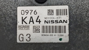 2013-2015 Nissan Sentra PCM Engine Control Computer ECU ECM PCU OEM P/N:BEM404-300 A1 NEC001-666 Fits Fits 2013 2014 2015 OEM Used Auto Parts - Oemusedautoparts1.com