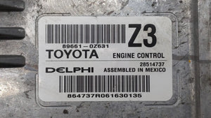 2015 Toyota Corolla PCM Engine Control Computer ECU ECM PCU OEM P/N:89661-0Z630 89661-0Z631 Fits OEM Used Auto Parts - Oemusedautoparts1.com