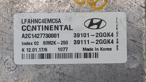 2015-2017 Hyundai Sonata PCM Engine Control Computer ECU ECM PCU OEM P/N:39101-2GGK4 39111-2GGK4 Fits Fits 2015 2016 2017 OEM Used Auto Parts - Oemusedautoparts1.com