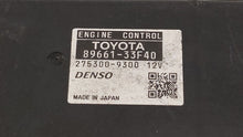 2010 Lexus Es350 PCM Engine Control Computer ECU ECM PCU OEM P/N:89661-33F41 89661-33F40 Fits OEM Used Auto Parts - Oemusedautoparts1.com