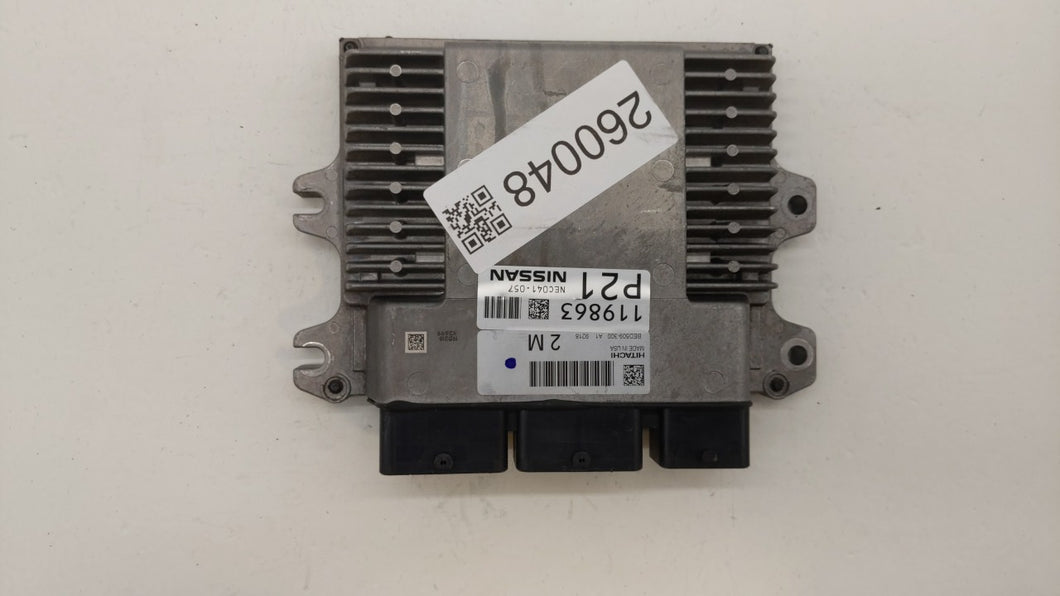 2019 Nissan Altima PCM Engine Control Computer ECU ECM PCU OEM P/N:BED509-300 A1 NEC041-056, BED509-300, NEC039-657 Fits OEM Used Auto Parts - Oemusedautoparts1.com