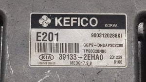 2014 Kia Soul PCM Engine Control Computer ECU ECM PCU OEM P/N:39133-2EHA0 Fits OEM Used Auto Parts - Oemusedautoparts1.com