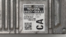 2012-2014 Toyota Camry PCM Engine Control Computer ECU ECM PCU OEM P/N:89661-06K63 89661-06K84 Fits Fits 2012 2013 2014 OEM Used Auto Parts - Oemusedautoparts1.com