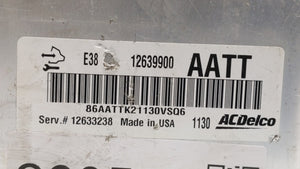 2011 Chevrolet Avalanche 1500 PCM Engine Control Computer ECU ECM PCU OEM P/N:12639900 12653784 Fits OEM Used Auto Parts