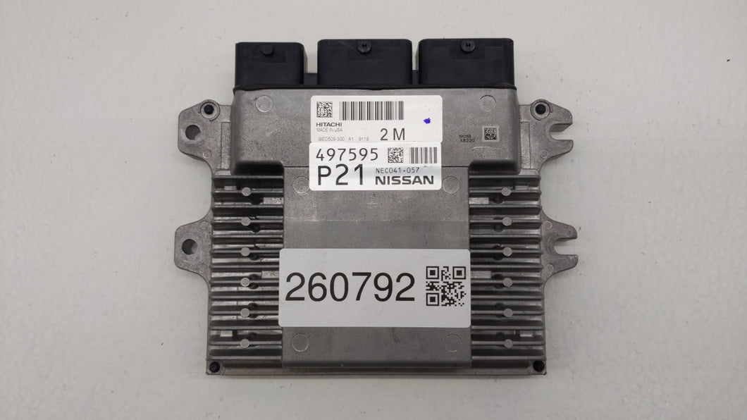 2019 Nissan Altima PCM Engine Control Computer ECU ECM PCU OEM P/N:BED509-300 A1 NEC041-056, BED509-300, NEC039-657 Fits OEM Used Auto Parts - Oemusedautoparts1.com