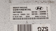 2014-2016 Hyundai Elantra PCM Engine Control Computer ECU ECM PCU OEM P/N:39103-2EMW5 39102-2EMW5 Fits Fits 2014 2015 2016 OEM Used Auto Parts - Oemusedautoparts1.com