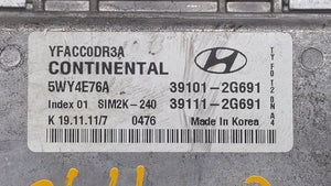 2011-2014 Hyundai Sonata PCM Engine Control Computer ECU ECM PCU OEM P/N:39101-2G692 39111-2G690 Fits Fits 2011 2012 2013 2014 OEM Used Auto Parts - Oemusedautoparts1.com