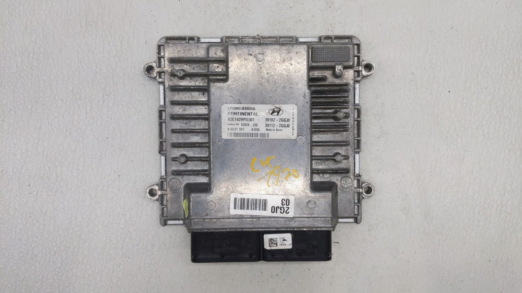 2018-2019 Hyundai Sonata PCM Engine Control Computer ECU ECM PCU OEM P/N:39102-2GGJ0 39112-2GGJ0, 39102-2GGK0 Fits Fits 2018 2019 OEM Used Auto Parts - Oemusedautoparts1.com