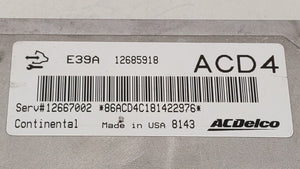 2017-2019 Chevrolet Impala PCM Engine Control Computer ECU ECM PCU OEM P/N:12666068 12667002, 12666070 Fits Fits 2017 2018 2019 OEM Used Auto Parts - Oemusedautoparts1.com