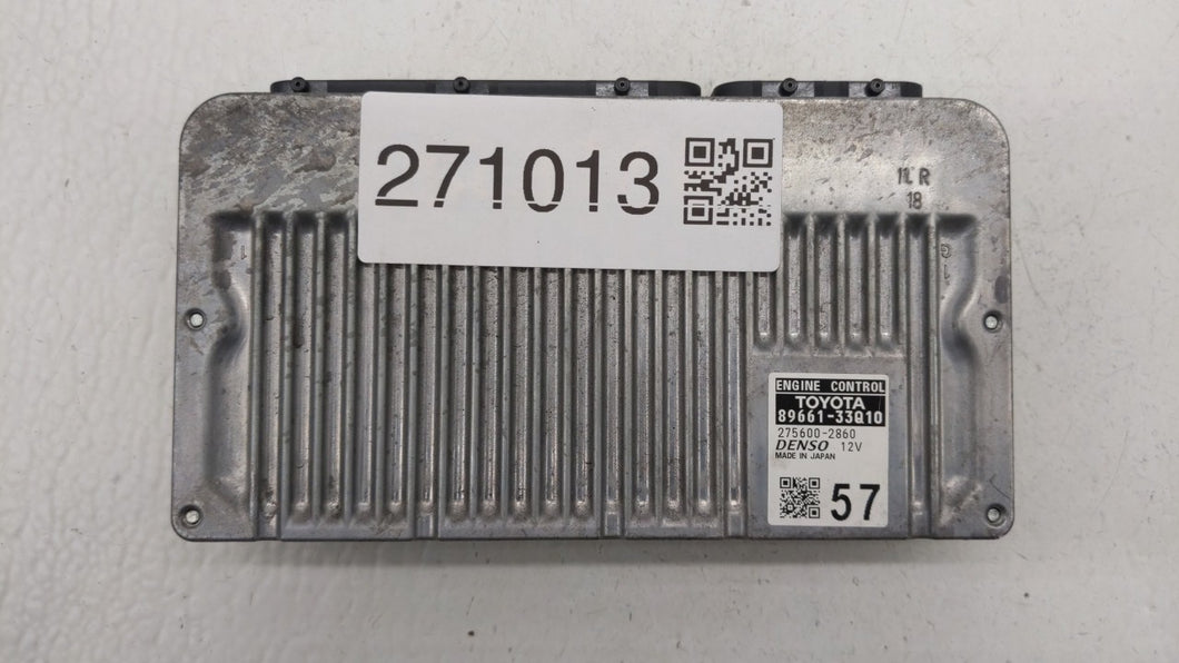 2015 Lexus Es350 PCM Engine Control Computer ECU ECM PCU OEM P/N:89661-33Q11 89661-33Q10 Fits OEM Used Auto Parts - Oemusedautoparts1.com