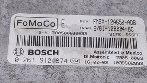 2013-2018 Ford Focus PCM Engine Control Computer ECU ECM PCU OEM P/N:EMA-12A650-VA FM5A-12A650-ADB Fits OEM Used Auto Parts - Oemusedautoparts1.com