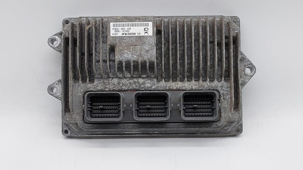 2013 Honda Accord PCM Engine Control Computer ECU ECM PCU OEM P/N:37820-5A3-L68 37820-5A3-L87 Fits OEM Used Auto Parts - Oemusedautoparts1.com