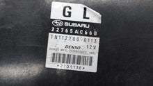 2012 Subaru Legacy PCM Engine Control Computer ECU ECM PCU OEM P/N:22765AC66B Fits OEM Used Auto Parts - Oemusedautoparts1.com