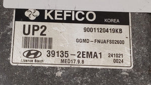 2014-2016 Hyundai Elantra PCM Engine Control Computer ECU ECM PCU OEM P/N:39135-2EMA1 Fits Fits 2014 2015 2016 OEM Used Auto Parts - Oemusedautoparts1.com