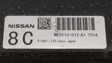 2007 Nissan Altima PCM Engine Control Computer ECU ECM PCU OEM P/N:MEC110-011 A1 Fits OEM Used Auto Parts - Oemusedautoparts1.com