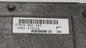 2010-2011 Acura Rdx PCM Engine Control Computer ECU ECM PCU OEM P/N:37820-RWC-A62 4992-110181, 37820-RWC-A63 Fits Fits 2010 2011 OEM Used Auto Parts - Oemusedautoparts1.com