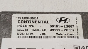 2011-2014 Hyundai Sonata PCM Engine Control Computer ECU ECM PCU OEM P/N:39111-2G669 39101-2G667 Fits Fits 2011 2012 2013 2014 OEM Used Auto Parts - Oemusedautoparts1.com