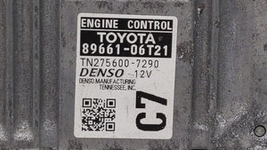 2016-2017 Toyota Camry PCM Engine Control Computer ECU ECM PCU OEM P/N:89661-06T21 89661-06T22 Fits Fits 2016 2017 OEM Used Auto Parts - Oemusedautoparts1.com