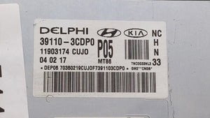 2017-2018 Hyundai Santa Fe PCM Engine Control Computer ECU ECM PCU OEM P/N:39110-3CDP0 Fits Fits 2017 2018 OEM Used Auto Parts - Oemusedautoparts1.com