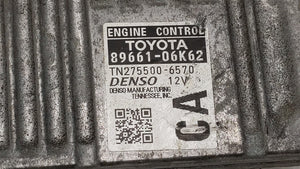 2012-2014 Toyota Camry PCM Engine Control Computer ECU ECM PCU OEM P/N:89661-06K63 89661-06K84 Fits Fits 2012 2013 2014 OEM Used Auto Parts - Oemusedautoparts1.com