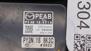 2014-2016 Mazda 3 PCM Engine Control Computer ECU ECM PCU OEM P/N:PEAB18881A PE AB 18 881 A Fits Fits 2014 2015 2016 OEM Used Auto Parts - Oemusedautoparts1.com