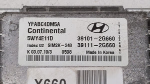 2011 Hyundai Sonata PCM Engine Control Computer ECU ECM PCU OEM P/N:39101-2G660 39101-2G670, 39111-2G670, 39101-2G671 Fits OEM Used Auto Parts - Oemusedautoparts1.com