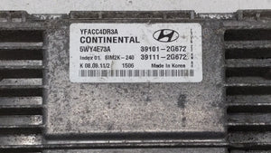 2011-2014 Hyundai Sonata PCM Engine Control Computer ECU ECM PCU OEM P/N:39101-2G673 39101-2G671 Fits Fits 2011 2012 2013 2014 OEM Used Auto Parts - Oemusedautoparts1.com