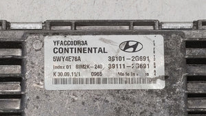 2011-2014 Hyundai Sonata PCM Engine Control Computer ECU ECM PCU OEM P/N:39101-2G692 39111-2G690 Fits Fits 2011 2012 2013 2014 OEM Used Auto Parts - Oemusedautoparts1.com