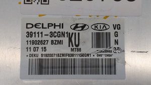 2014-2016 Kia Cadenza PCM Engine Control Computer ECU ECM PCU OEM P/N:39111-3CGN1 39110-3CGN5 Fits Fits 2014 2015 2016 OEM Used Auto Parts - Oemusedautoparts1.com