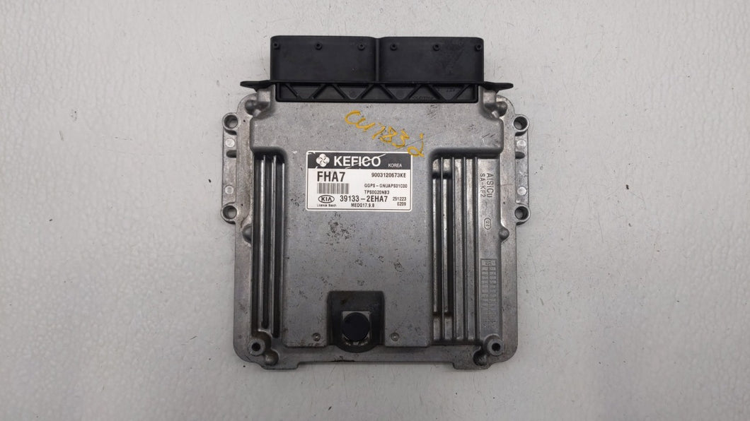 2016 Kia Soul PCM Engine Control Computer ECU ECM PCU OEM P/N:39133-2EHA7 Fits OEM Used Auto Parts - Oemusedautoparts1.com