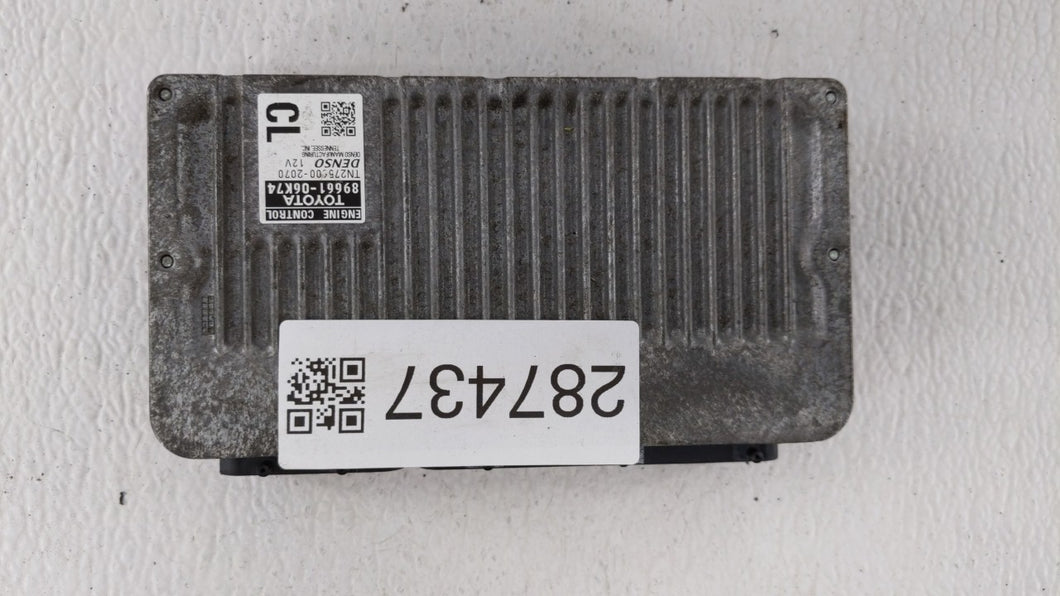 2012-2014 Toyota Camry PCM Engine Control Computer ECU ECM PCU OEM P/N:89661-06K70 89661-06K73 Fits Fits 2012 2013 2014 OEM Used Auto Parts - Oemusedautoparts1.com