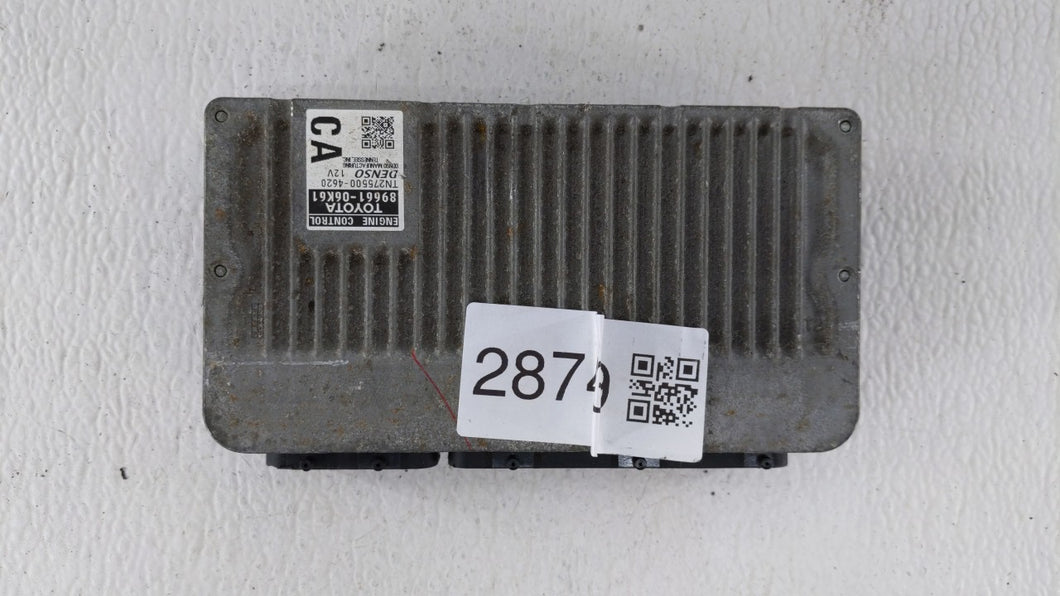 2012-2014 Toyota Camry PCM Engine Control Computer ECU ECM PCU OEM P/N:89661-06K63 89661-06K84 Fits Fits 2012 2013 2014 OEM Used Auto Parts - Oemusedautoparts1.com