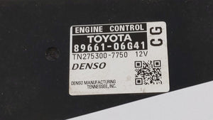 2008-2009 Toyota Camry PCM Engine Control Computer ECU ECM PCU OEM P/N:89661-06G41 89661-06G40, 89661-06G11 Fits Fits 2008 2009 OEM Used Auto Parts - Oemusedautoparts1.com